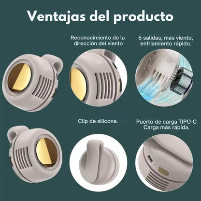 Ventilador Potente, Silencioso y Recargable